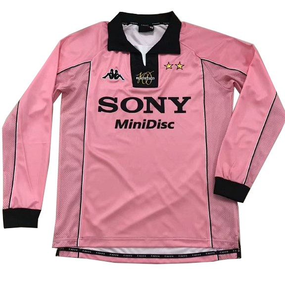 1997-1998 JUV Away Retro Long Sleeve Soccer Jer...