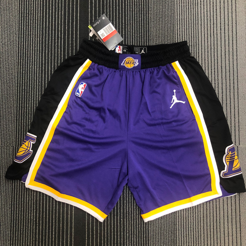 20-21 LAKERS Purple Top Quality NBA Pants (Trap...