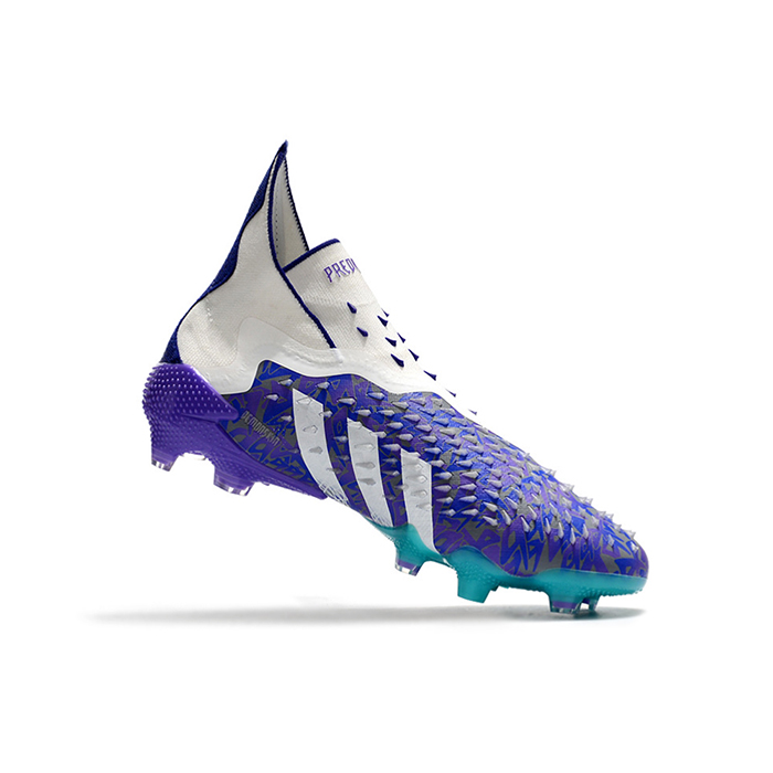 PREDATOR FREAK + FG High Soccer Shoes-Purple/White-4420948