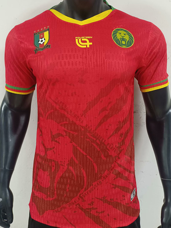 25-26 Cameroon Red Player Version Soccer Jersey