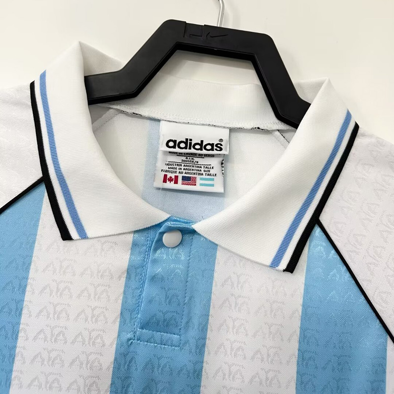 1996-1997 Argentina Home Retro Soccer Jersey