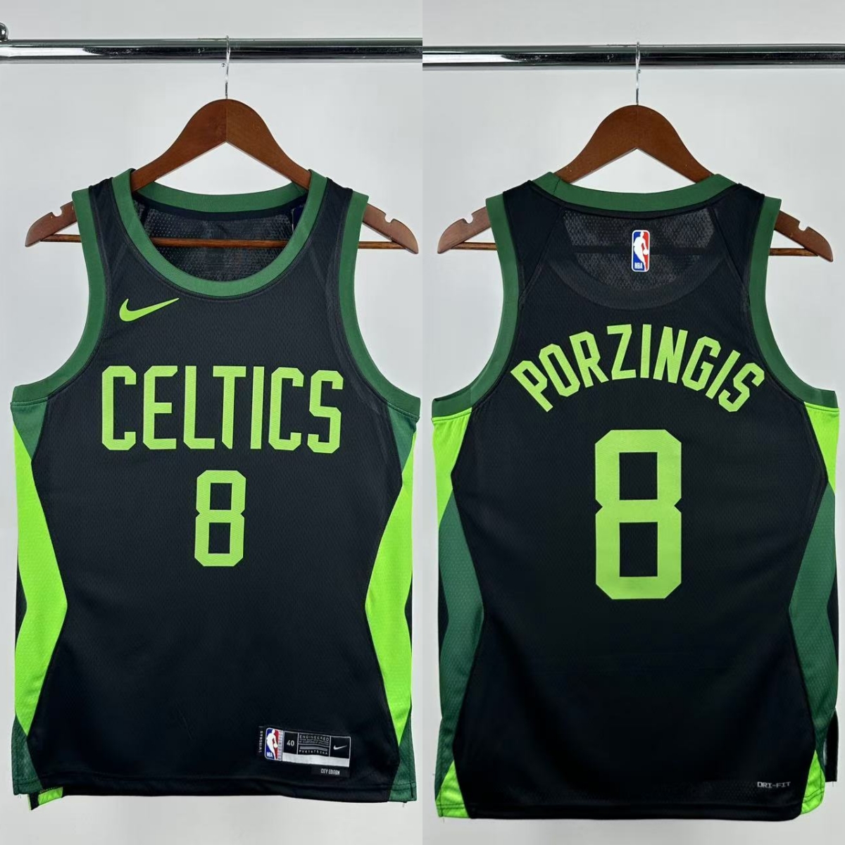 24-25 CELTICS PORZINGIS #8 Black City Edition Top Quality Hot Pressing NBA Jersey