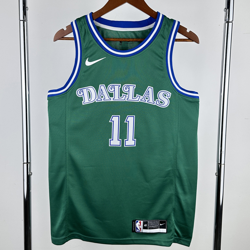 Dallas Mavericks IRVING #11 Green Retro Top Quality Hot Pressing NBA Jersey