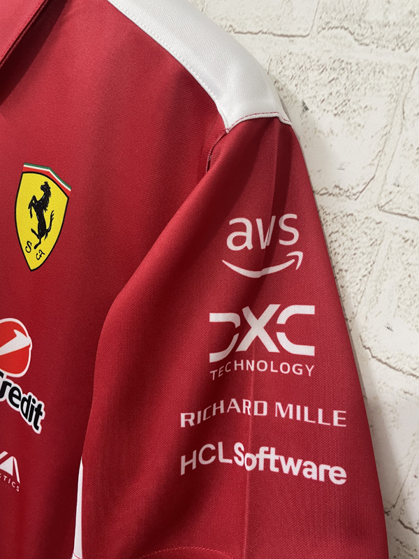 2025 F1 Ferrari Polo Racing Suit (有领)