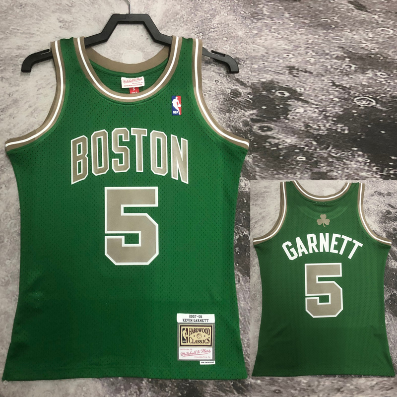2003-04 CELTICS GARNETT #5 Green Retro Top Qual...