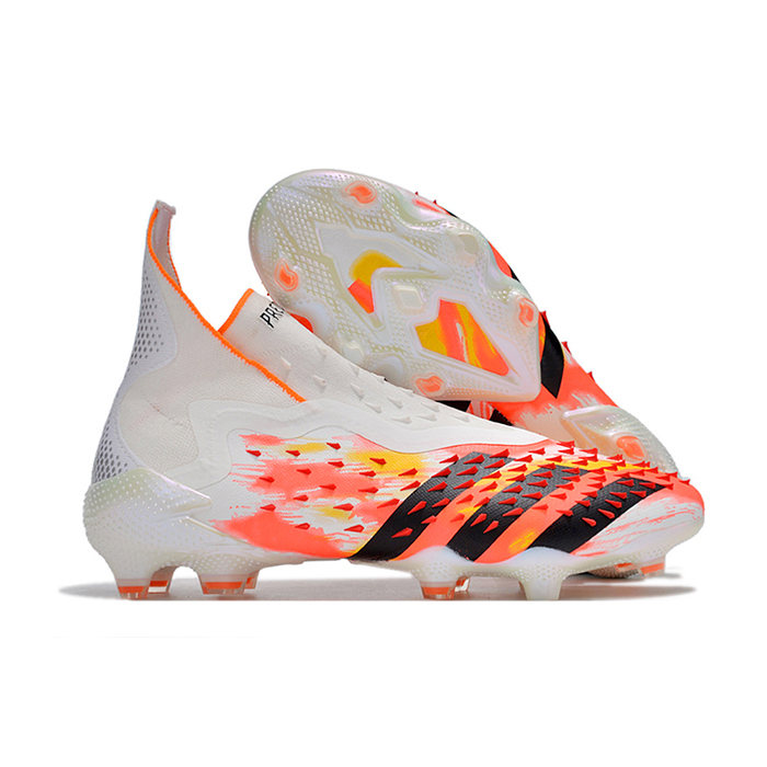 PREDATOR FREAK + FG High Soccer Shoes-White/Red-2578370