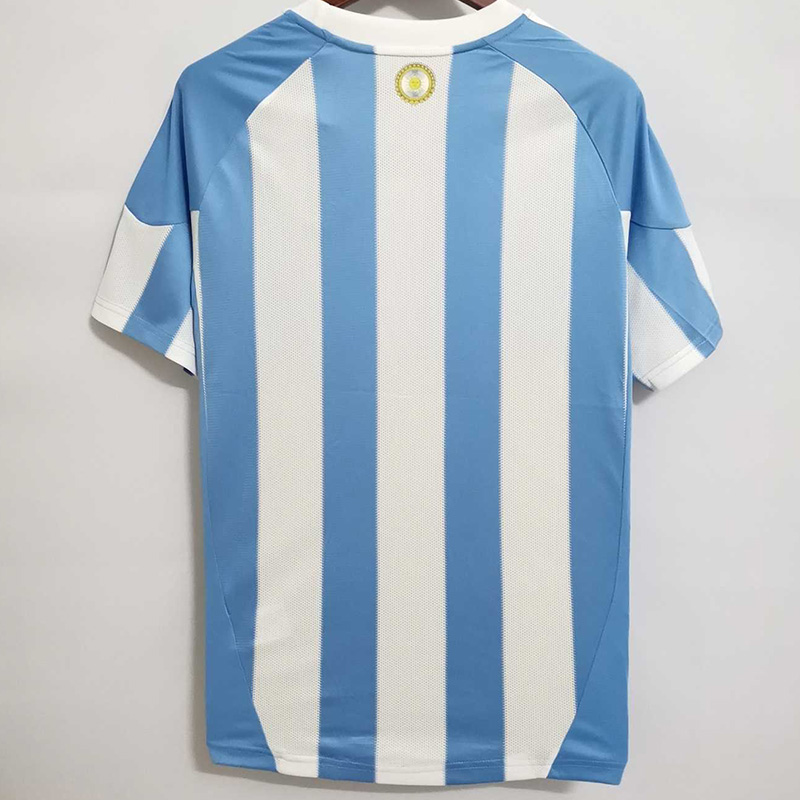 2010 Argentina Home Retro Soccer Jersey