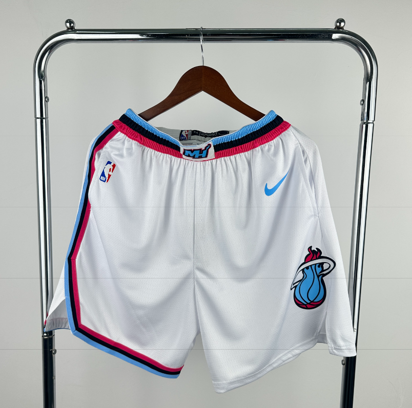 23-24 HEAT White South Coast Top Quality NBA Pants