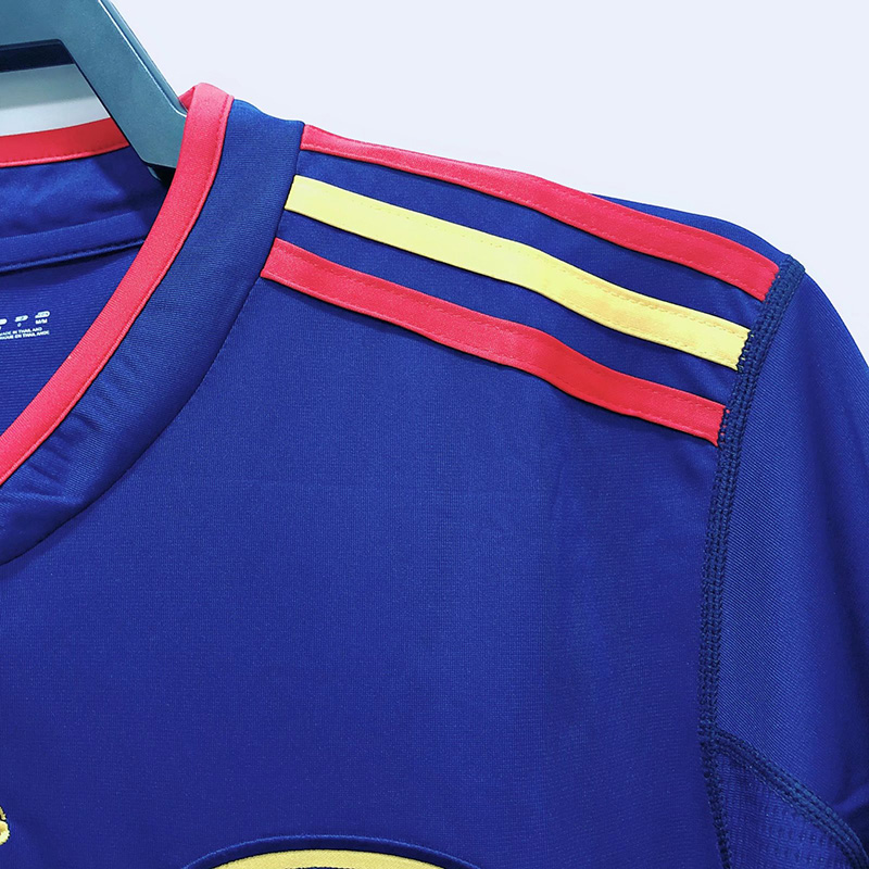 2010 Spain Away Royal Blue Retro Soccer Jersey