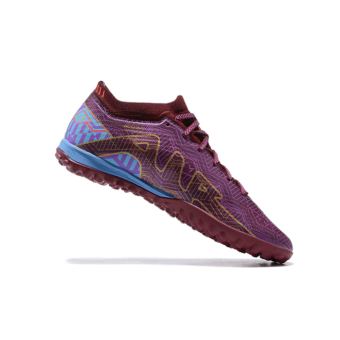 Vapor 15 Academy TF Soccer Shoes-Wine Red/Gold-6804815