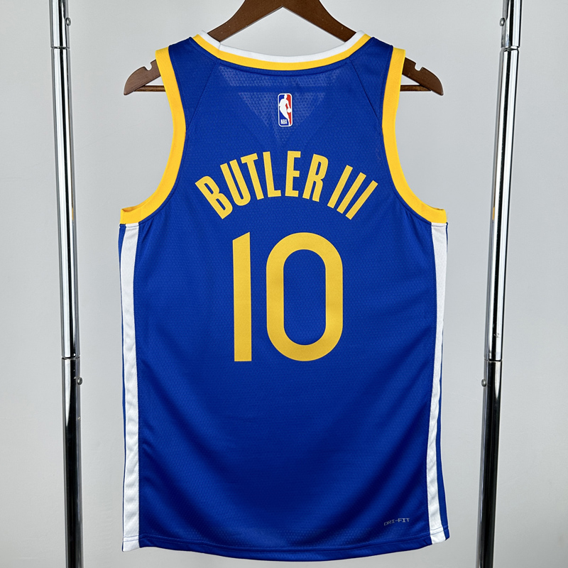 22-23 WARRIORS BUTLERIII #10 Blue Top Quality Hot Pressing NBA Jersey (V领)