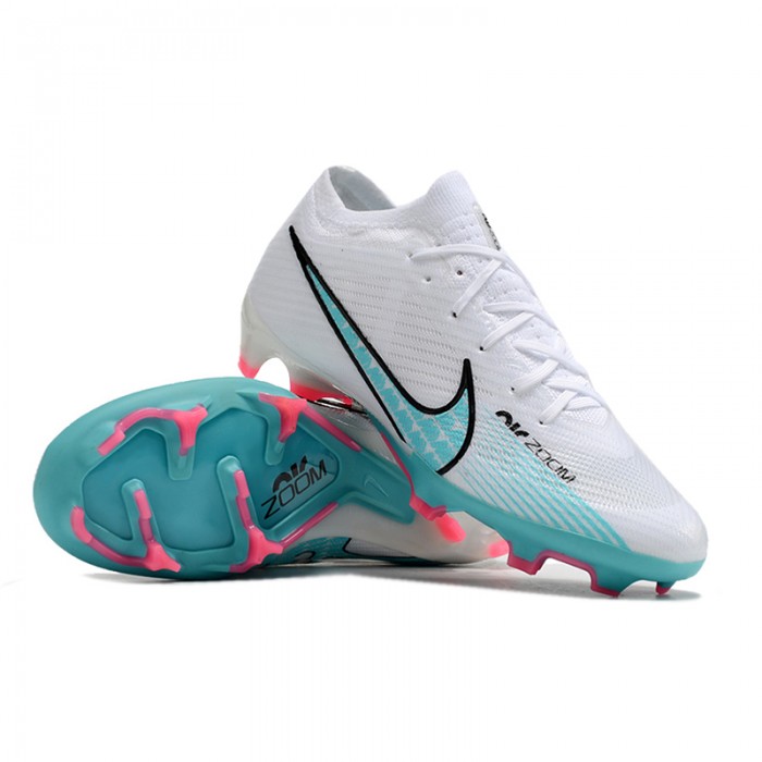 Air Zoom Mercurial Vapor XV Elite FG Soccer Shoes-White/Blue-5136576
