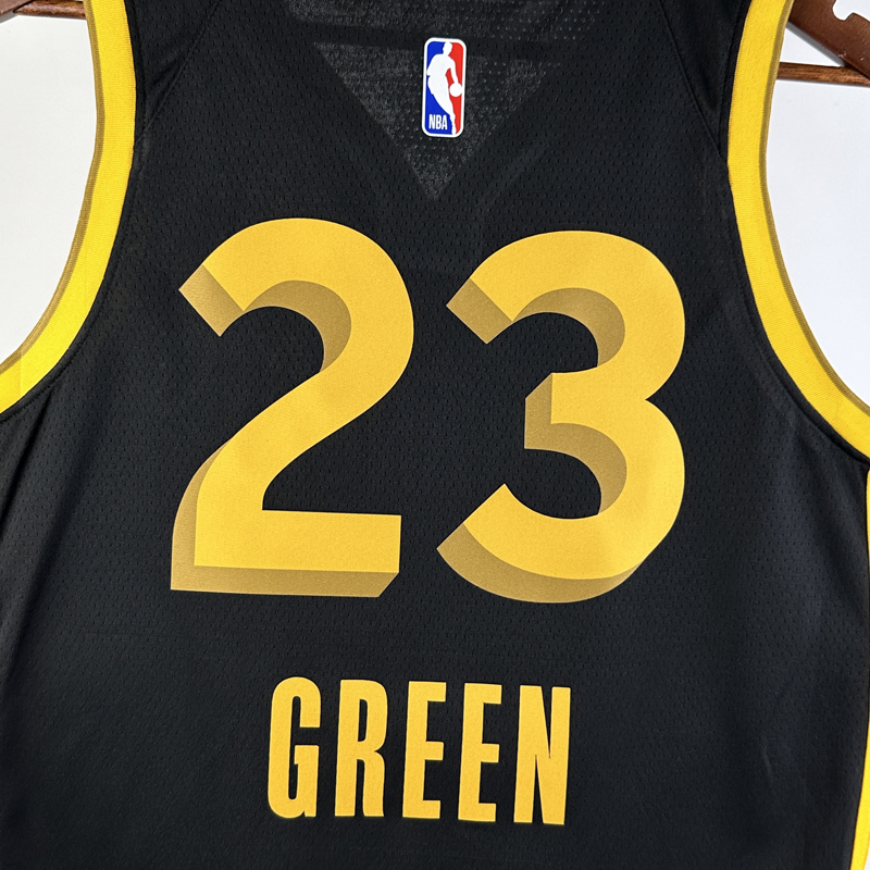 23-24 WARRIORS GREEN #23 Black City Edition Top...