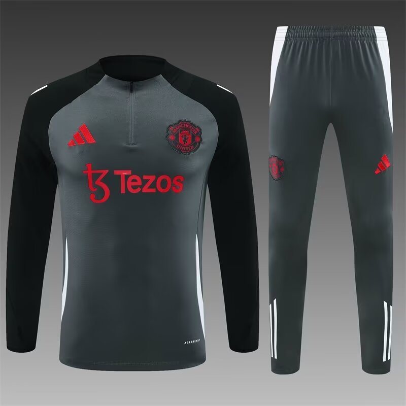 24/25  Man Utd Dark Grey 1:1 Quality Training Jersey