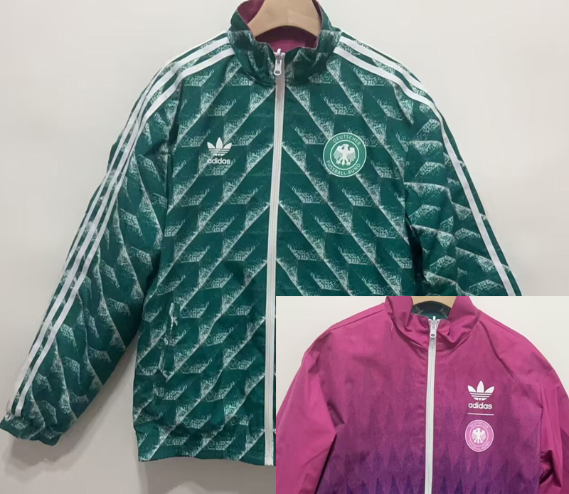 24-25 Germany Green & Pink Double Sided Windbreaker (双面风衣)