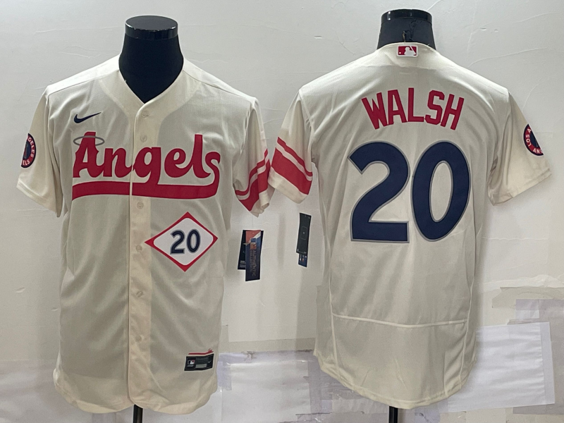 2022 Men's Los Angeles Angels Walsh 20 MLB Jersey