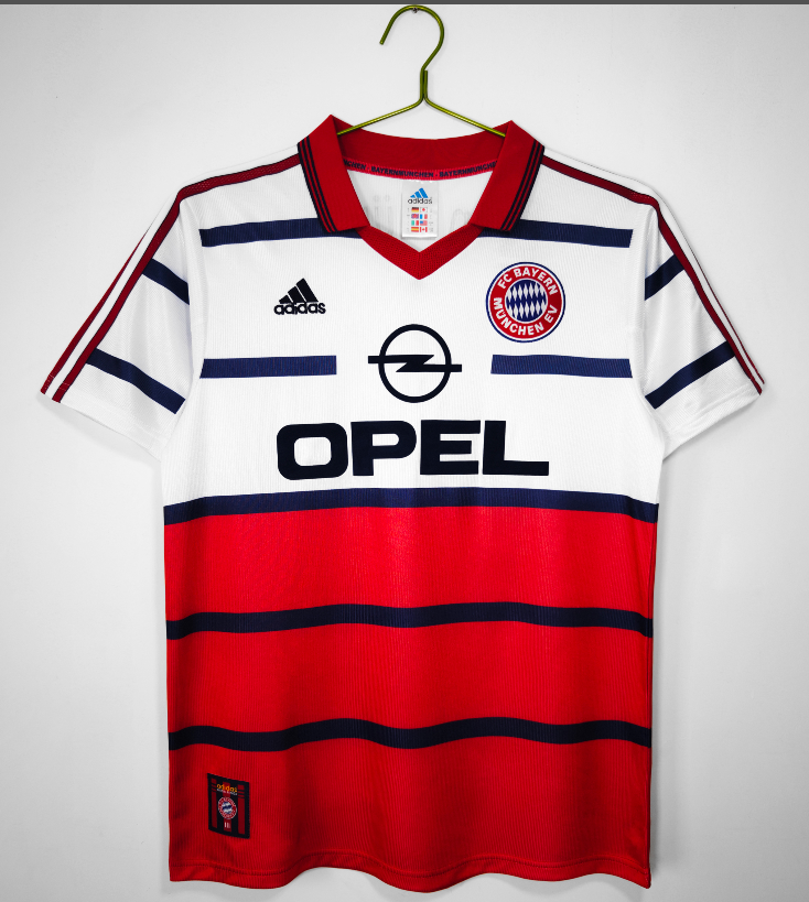 1998-2000  Bayern away Retro  Soccer Jersey