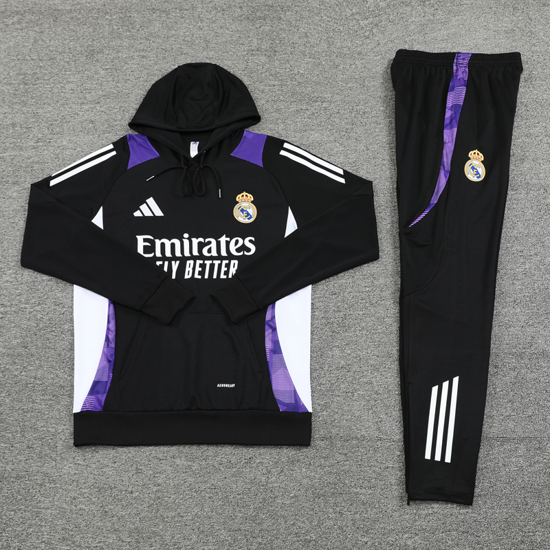 24-25 RMA Black Hoodie Tracksuit (卫衣套装)