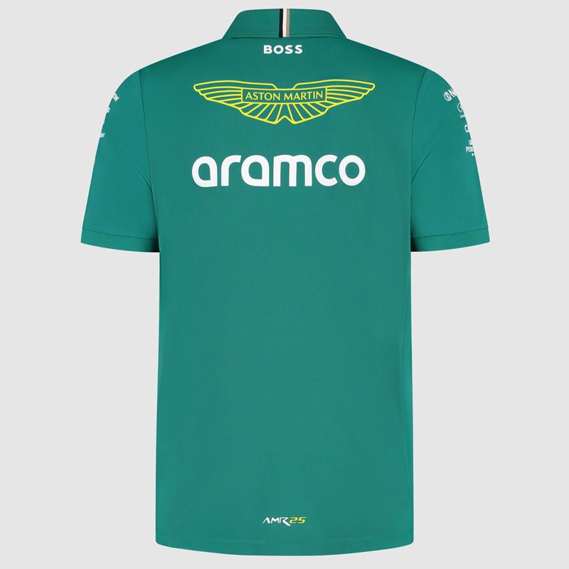 2025 F1 Aston Martin Polo Green Racing Suit(有领)