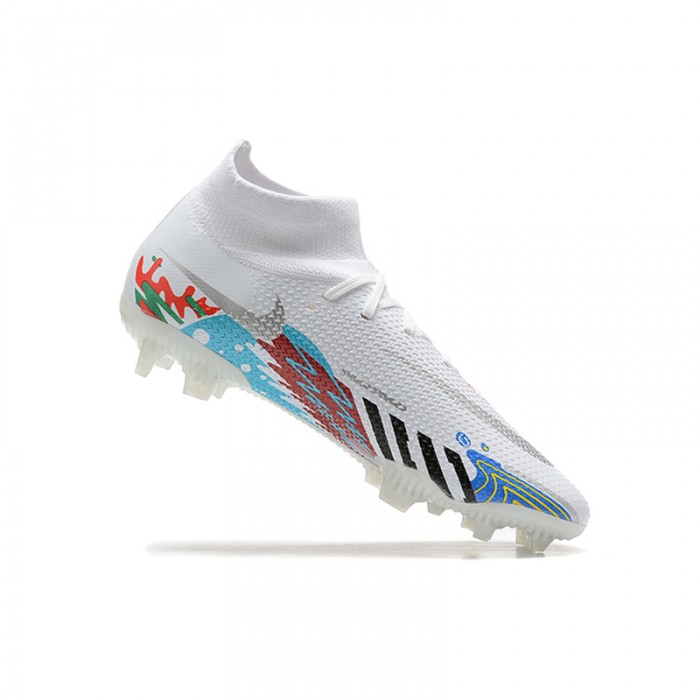 Phantom GT2 Dynamic Fit Elite FG High Soccer Shoes-White/Red-2782767