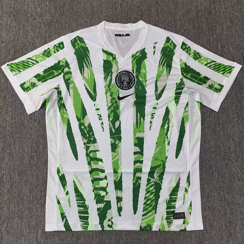 25-26 Nigeria Green White Fans Soccer Jersey