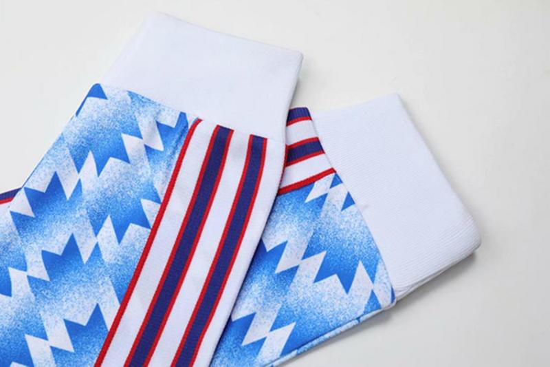 1990-1992 Man Utd Away Long Sleeve Retro Soccer...