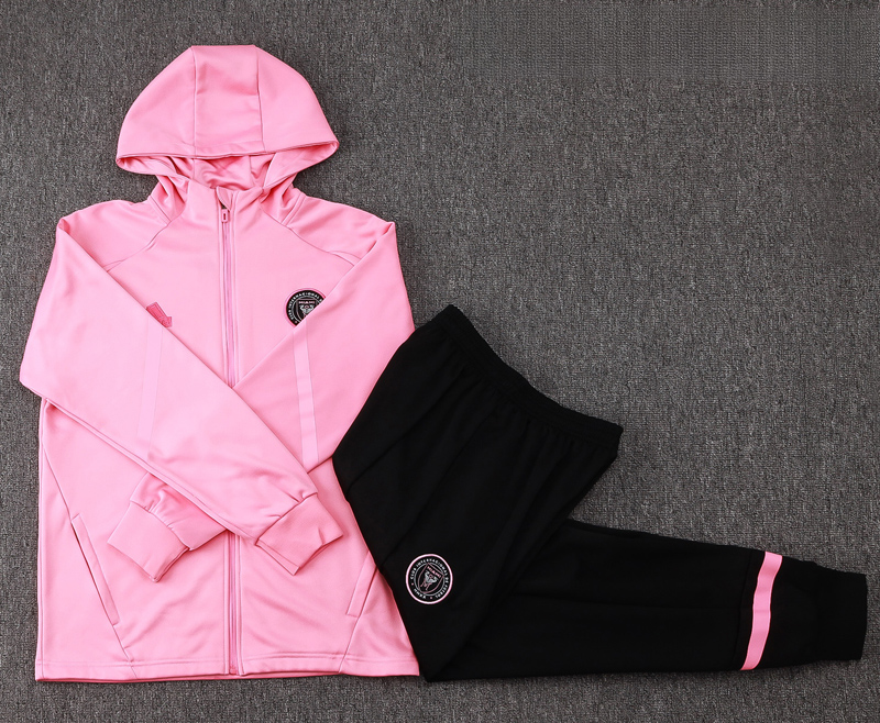 24-25 Inter Miami Pink Hoodie Jacket Tracksuit #F570