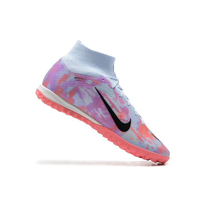 Superfly 8 Academy TF High Soccer Shoes-Rose Red/Grey-8993151