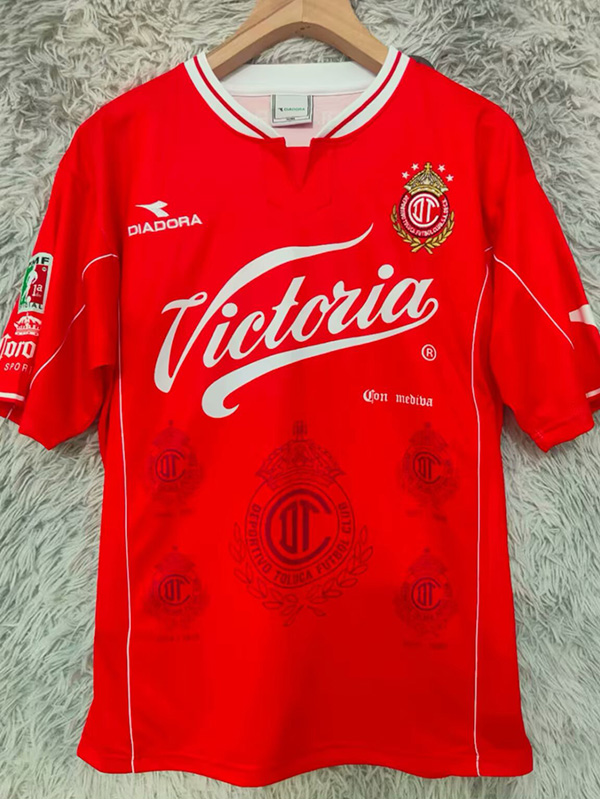1998-1999 Toluca Home Retro Soccer Jersey