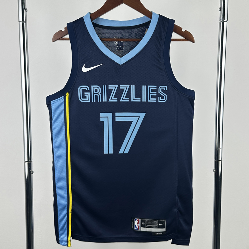 22-23 Grizzlies KAWAMURA #17 Royal blue Top Quality Hot Pressing NBA Jersey