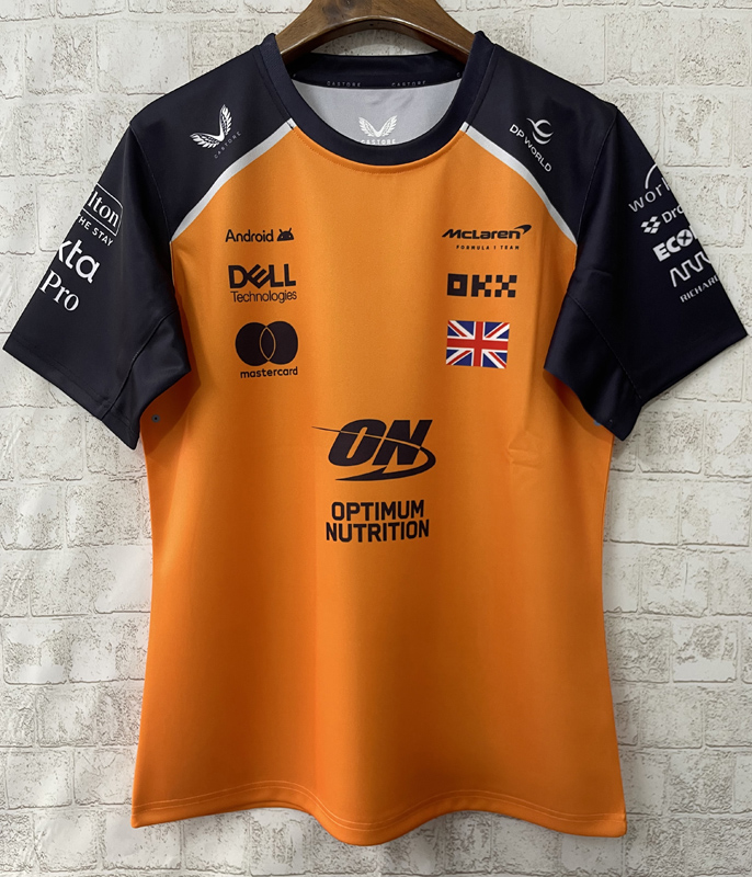 2025 McLaren NORRIS #4 Yellow Racing Suit (圆领)