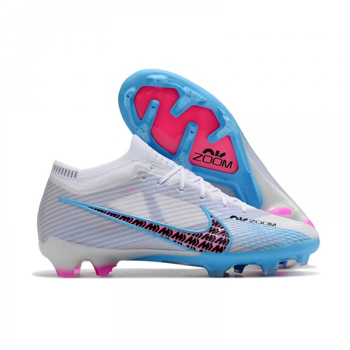 Air Zoom Mercurial Vapor XV Elite FG Soccer Shoes-White/Blue-6403419
