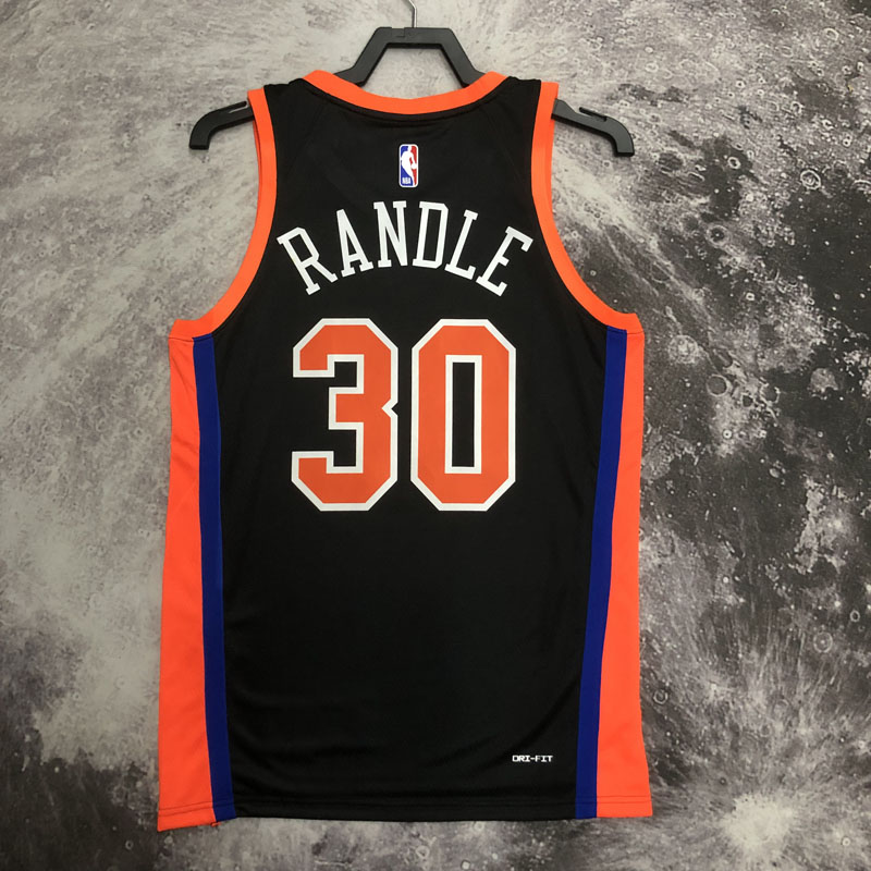 22-23 KNICKS RANDLE #30 Black City Edition Top ...