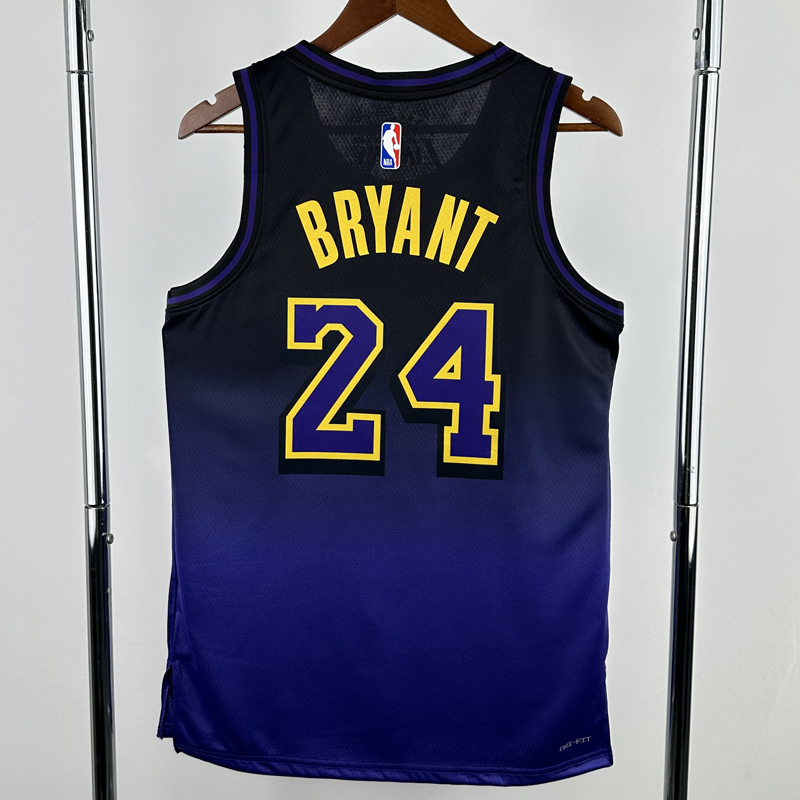 24-25 LAKERS BRYANT #24 Royal blue City Edition Top Quality Hot Pressing NBA Jersey