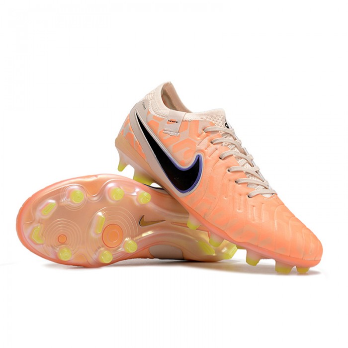 Tiempo Legend 10 Elite FG Soccer Shoes-Orange/White-7891286