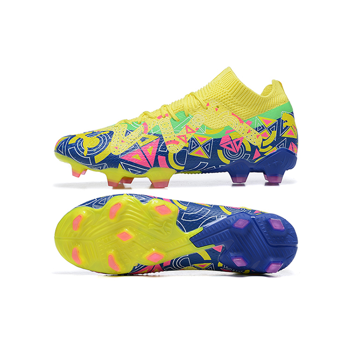 Future Ultimate FG Soccer Shoes-Yellow/Blue-1353254