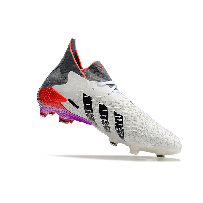 PREDATOR FREAK .1 FG High Soccer Shoes-White/Black-4550860