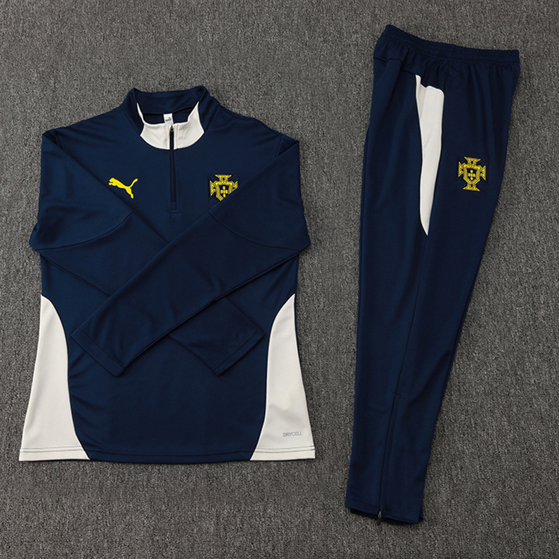 24-25 Portugal Royal blue Half Pull Tracksuit (半拉链)