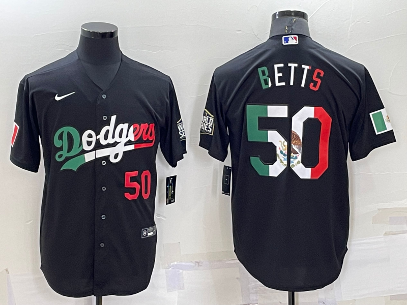 2022 Men's Los Angeles Dodgers BETTS 50 black MLB Jersey