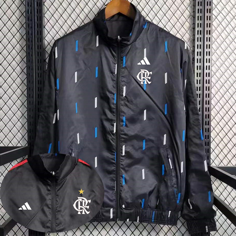 2023 Flamengo Black Double Sided Windbreaker (双...