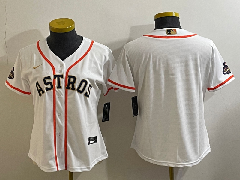 Houston Astros Women's champions baseball jersey