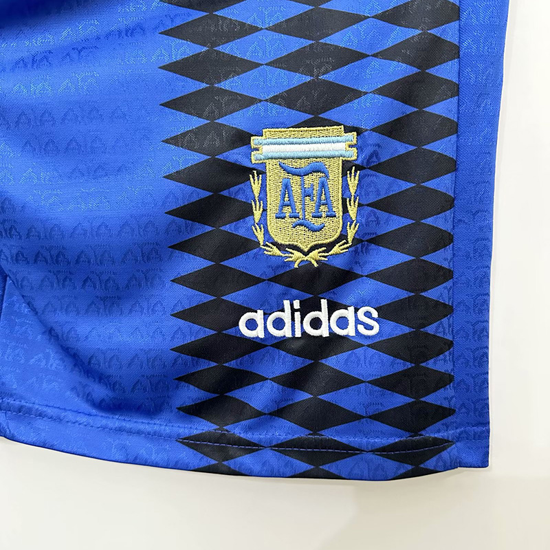1994 Argentina Away Blue Retro Shorts Pants