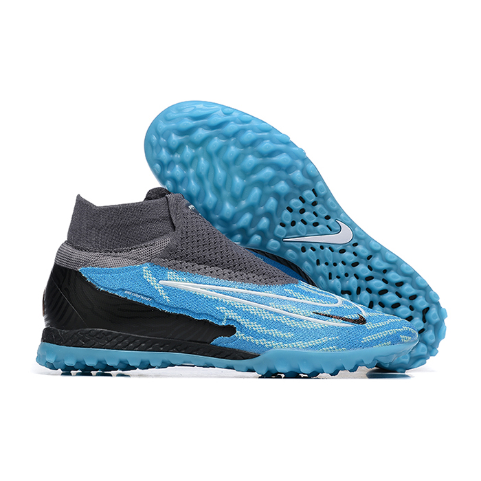 Phantom GX Elite DF Link TF High Soccer Shoes-Blue/Black-2291443
