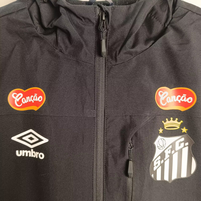 24-25 Santos FC Black Windbreaker
