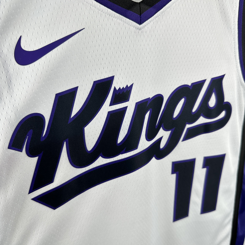 23-24 Kings SABONIS #11 White Top Quality Hot Pressing NBA Jersey