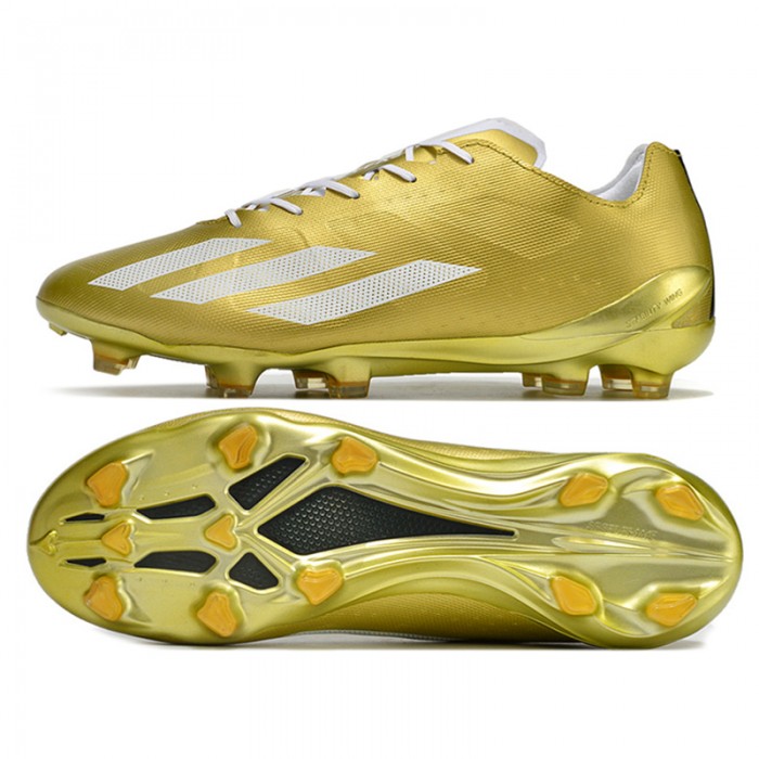 X Crazyfast+ FG Soccer Shoes-Gold/White-6539783
