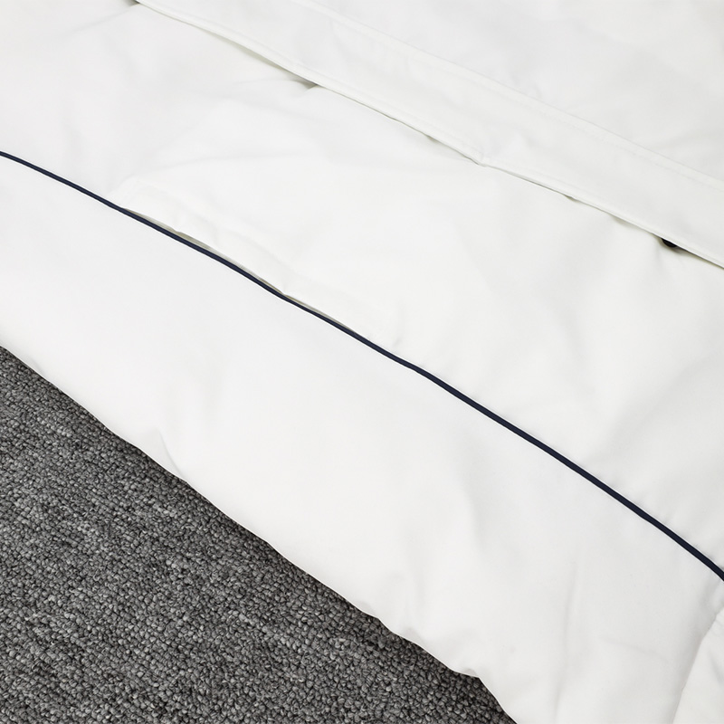 24-25 Bayern White Hooded Windbreaker Fabric Cotton Coat #G197