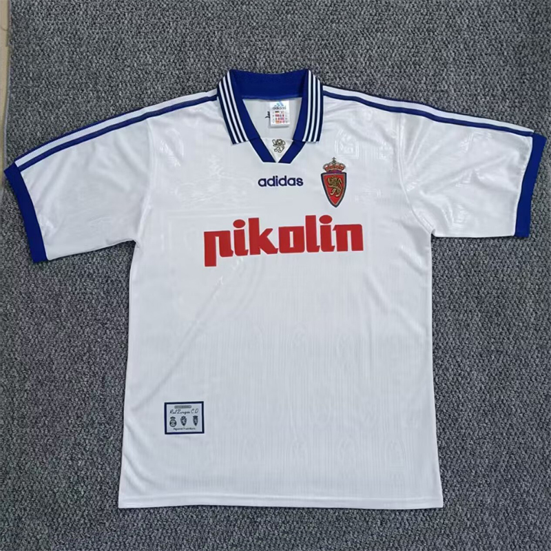 1997-1998 Zaragoza Home Retro Soccer Jersey