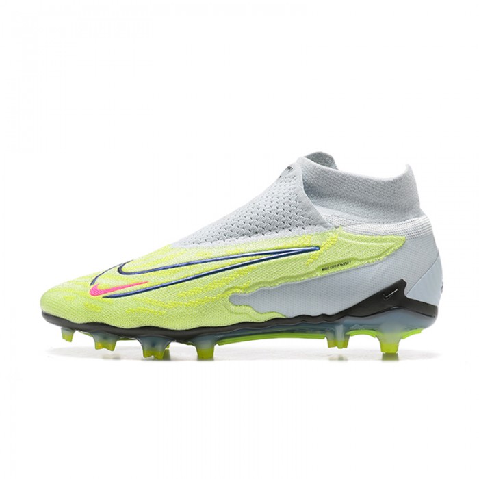 Phantom GX Elite FG High Soccer Shoes-Green/Gray-5057901