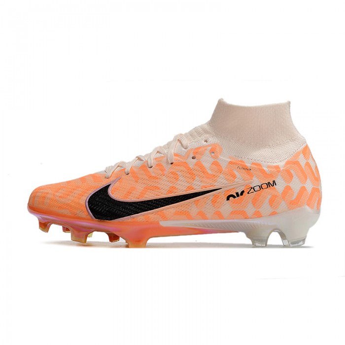 Air Zoom Mercurial Superfly IX Elite FG High Soccer Shoes-Orang/White-3689660